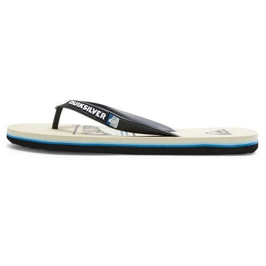 QUIKSILVER MOLOKAI ART SL BLACK/WHITE/BLUE