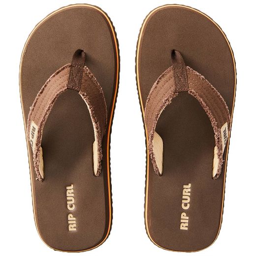 RIPCURL SHRED BACK OPEN TOE SHOES BROWN