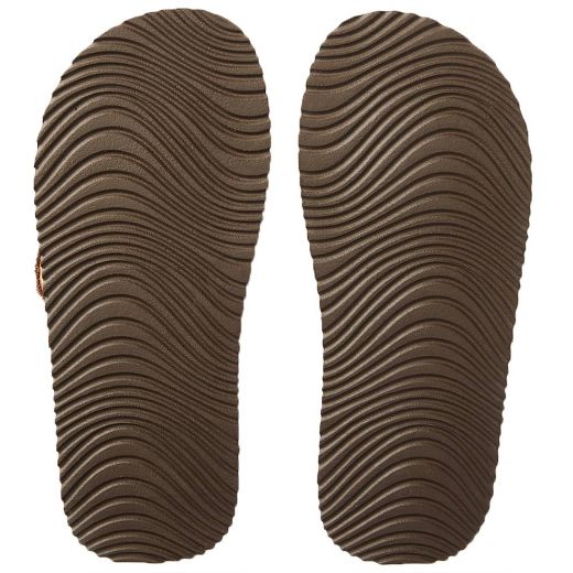 RIPCURL SHRED BACK OPEN TOE SHOES BROWN