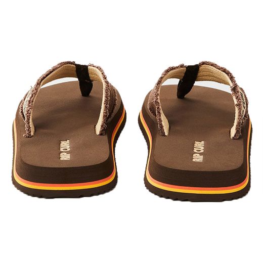 RIPCURL SHRED BACK OPEN TOE SHOES BROWN