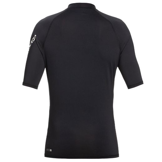 Αντρικές Κοντομάνικες Ισοθερμικές μπλούζες QUIKSILVER ALL TIME με UV προστασία black