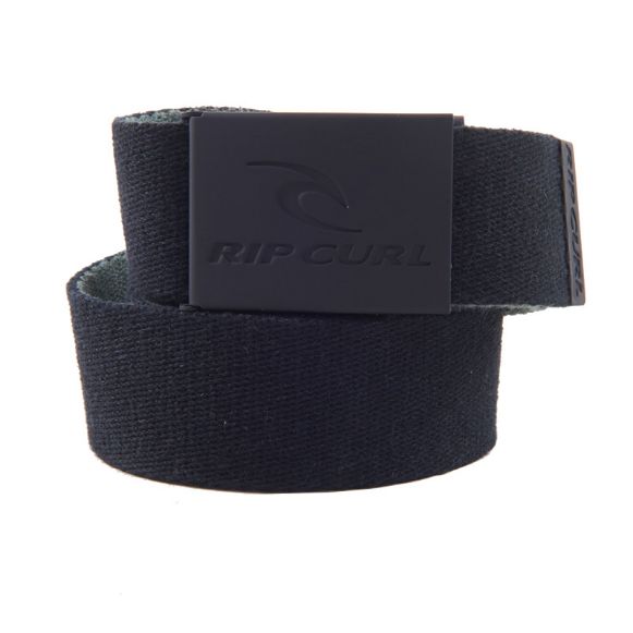 Ανδρικές ζώνες RIPCURL SNAP REVO Αντρική ζώνη μέσης δύο όψεων Black olive μαύρο λαδί