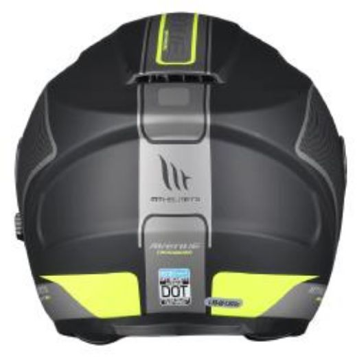 MT AVENUE SV CROSSROAD MAT BLACK/FLUO YELLOW HELMET JET