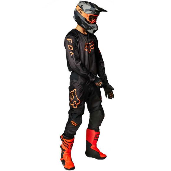 FOX 180 TREV BLACK CAMO MX SUIT