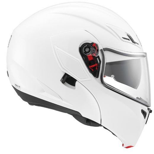 Flip-Up κράνος AGV COMPACT ST WHITE μηχανής & σκούτερ