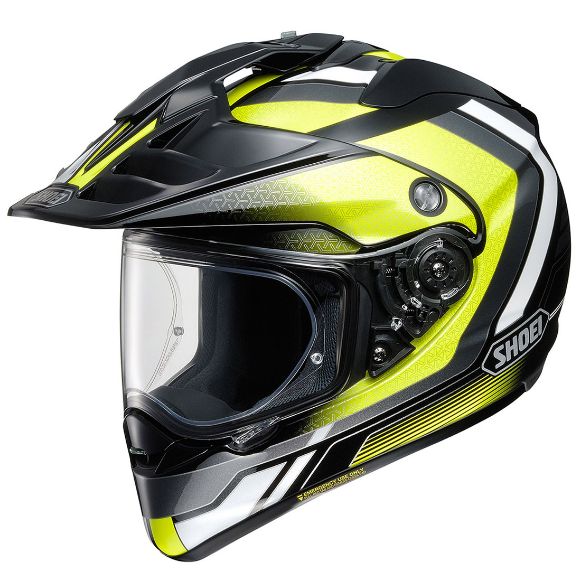 SHOEI HORNET ADVENTURE SOVEREIGN TC-3 HELMET ON-OFF