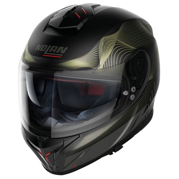 NOLAN N80-8 POWERGLIDE N-COM 46 FLAT BLACK GREEN