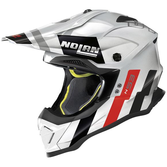 NOLAN N53 ΚΡΑΝΗ MX ENDURO SPARKLER 90 METAL WHITE