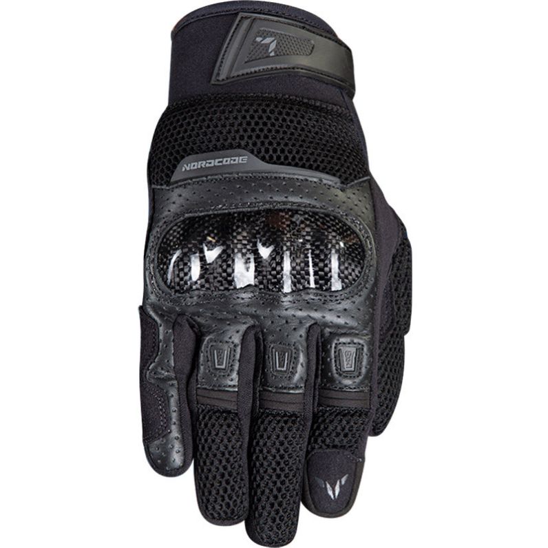 Ανδρικά καλοκαιρινά γάντια NORDCODE AIR TECH γάντια μηχανής μαύρα Χανιά