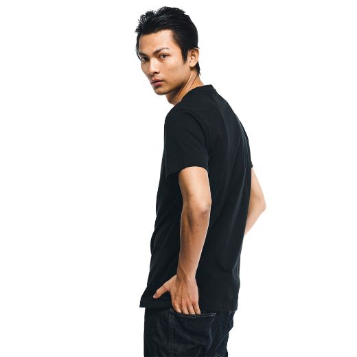 DAINESE STRIPES T-SHIRT BLACK/RED TEE