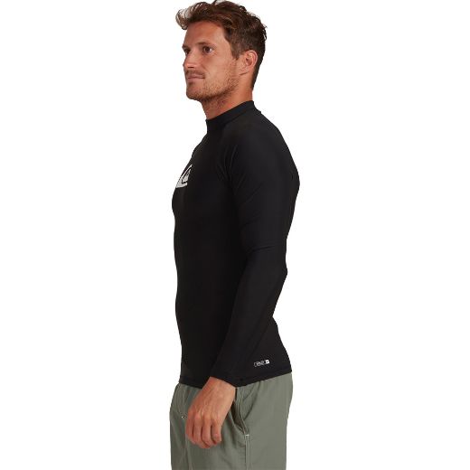 QUIKSILVER HEATER LS UPF 50 BLACK THERMAL TEE LS