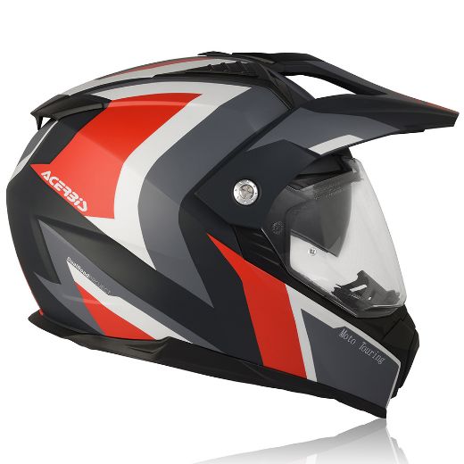 Adventure Κράνη ACERBIS FLIP FS-606 Γκρι κόκκινο