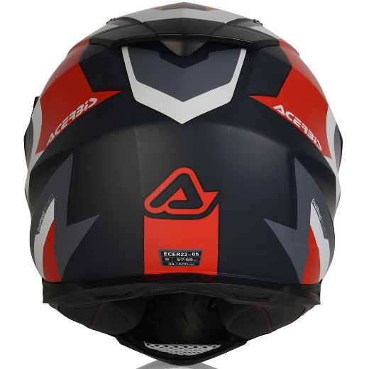 On-Off Κράνος Μηχανής ACERBIS FLIP FS-606 Γκρι κόκκινο