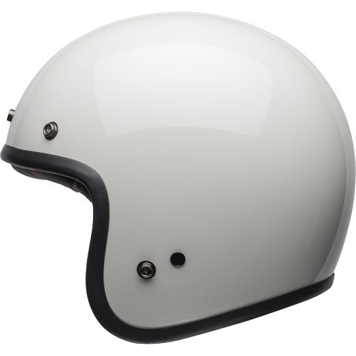 BELL CUSTOM 500 VINTAGE ROW WHITE HELMET JET RETRO