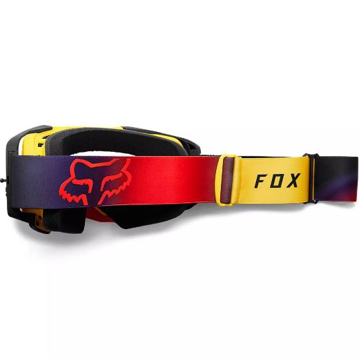 Μάσκες enduro MX FOX AIRSPACE FGMNT GOGGLES μαύρο κίτρινο διαφανές