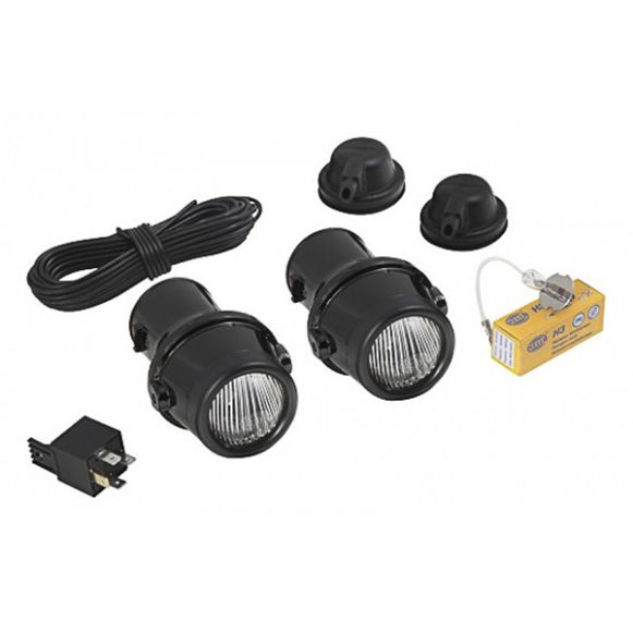 LIGHTS FOG SET HELLA ΠΡΟΒΟΛΑΚΙΑ ΣΕΤ HELLA MICRO BLACK
