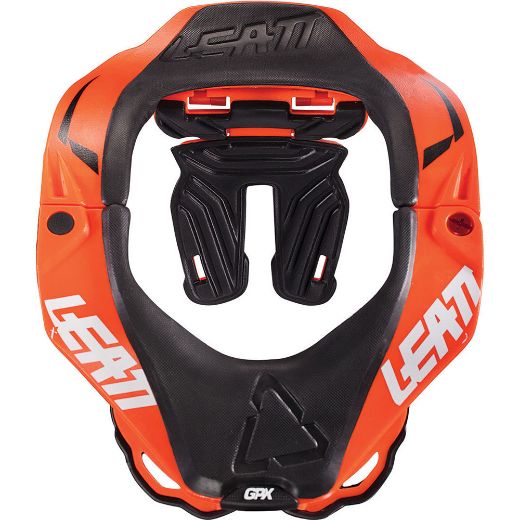 LEATT BRACE GPX 5.5 ORANGE/WHITE NECK BRACE L/XL