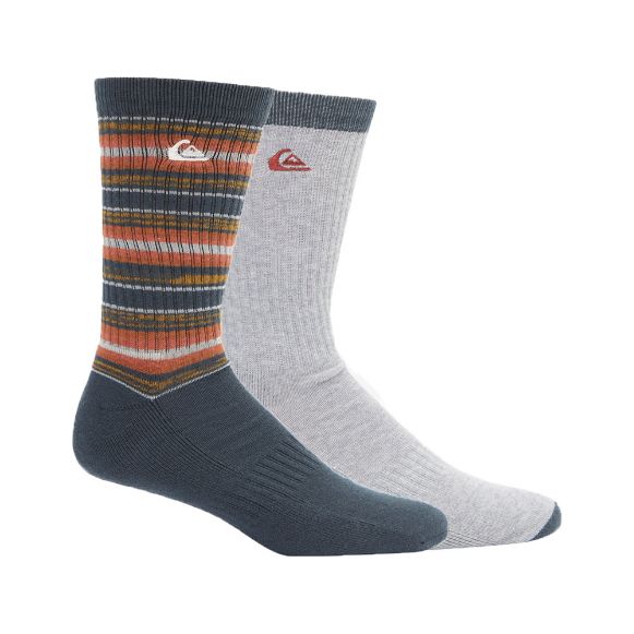 QUIKSILVER QK MESA STRIPE ΚΑΛΤΣΕΣ 2PK NAVY BLAZER