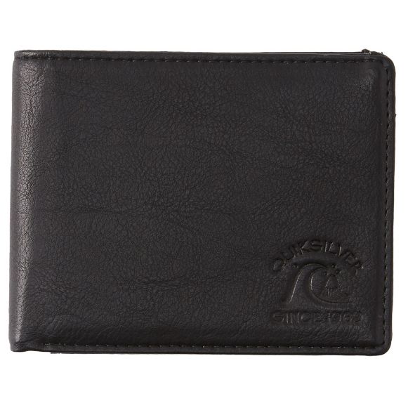 Ανδρικά πορτοφόλια QUIKSILVER SLIM PICKENS BI-FOLD μαύρο αντρικό πορτοφόλι