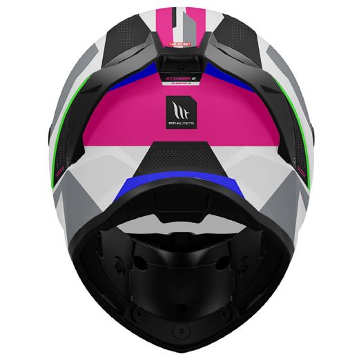 motorcycle full-face helmets MT STINGER 2 helmet ECE 2206 CHESTE D8 BLACK/GREY/PINK GLOSS