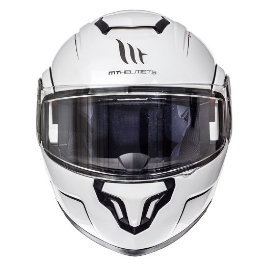 Ανοιγόμενο σπαστό Κράνος MT ATOM SV White Λευκό