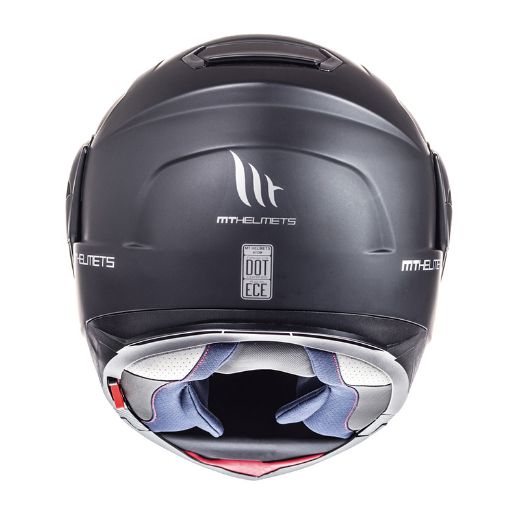 Ανοιγόμενο Flip-Up Κράνος MT ATOM SV Black Matt Μαύρο ματ