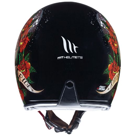 Ρετρό Κράνος MT LE MANS 2 SV SKULL & ROSES A1 Jet
