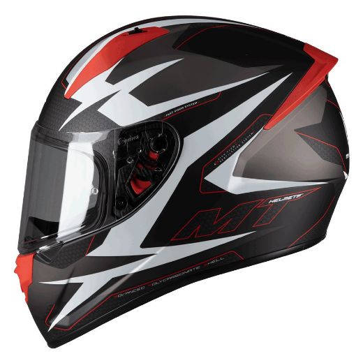 Full-Face Κράνος MT STINGER POWERED B5 MATT RED Μηχανής Προσφορές Χανιά