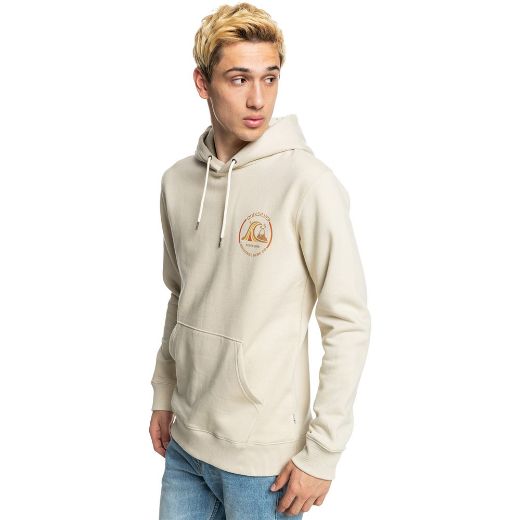 QUIKSILVER MIRROR LOGO OATMEAL HOODY