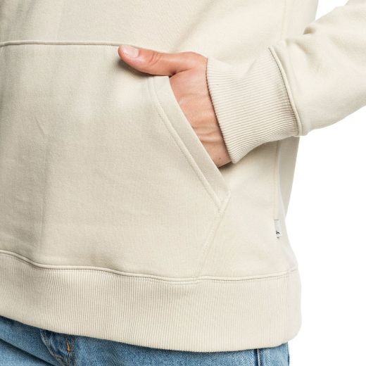 QUIKSILVER MIRROR LOGO OATMEAL HOODY