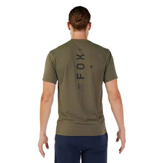 Ανδρικές Κοντομάνικες Μπλούζες FOX DYNAMIC TECH Ανδρική Μπλούζα Olive Green Λαδί