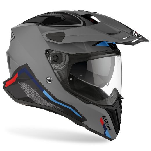 Adventure Κράνη AIROH COMMANDER FACTOR ANTHRACITE MATT On-Off Κράνος Μηχανής Ανθρακί Ματ