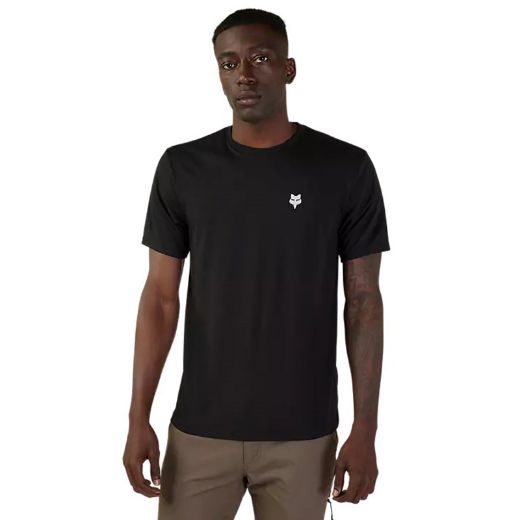 Ανδρικές Κοντομάνικες Μπλούζες FOX LEO TECH Ανδρική Μπλούζα Black Μαύρο