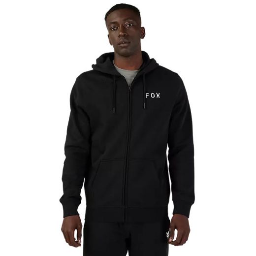 Men Zip Hoodies FOX FLORA ZIP FLEECE Black