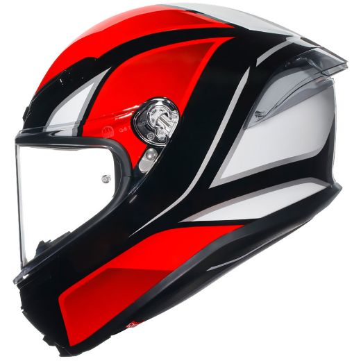 motorcycle full face helmets AGV k6 S HYPHEN BLACK/RED/WHITE ece 2206 helmet