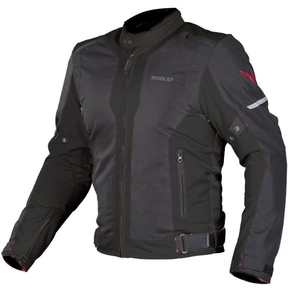 Αδιάβροχο Χειμερινό μπουφάν μηχανής NORDCODE JACKAL μαύρο Προσφορά Χανιά