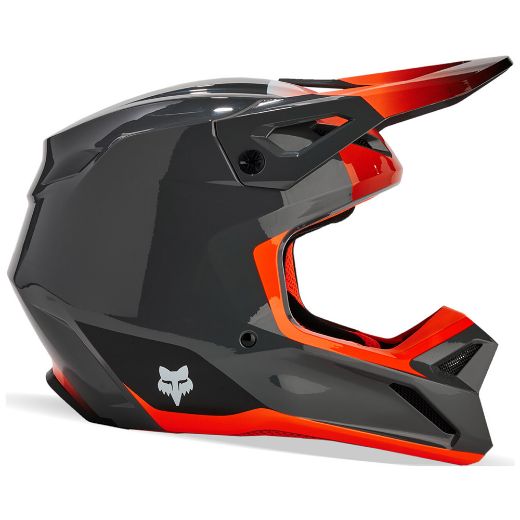 Κράνη Mx Enduro FOX V1 motocross κράνος BALLAST GREY/RED γκρι κόκκινο