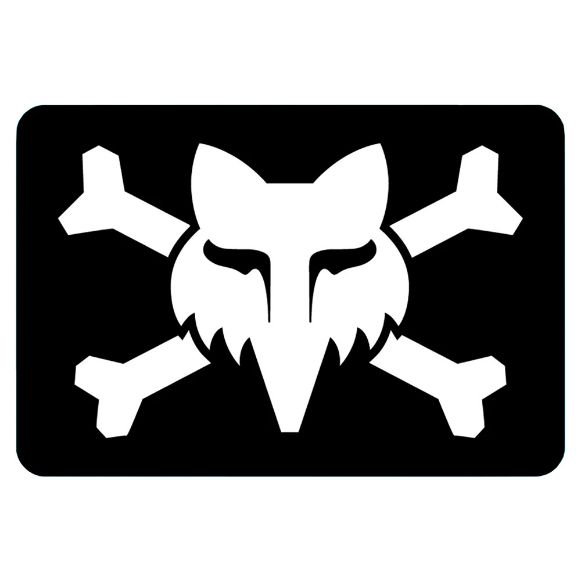 FOX VICTORY LOGO 3in AΥΤΟΚΟΛΛΗΤΑ BLACK
