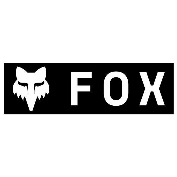 FOX CORPORATE LOGO 3in AΥΤΟΚΟΛΛΗΤΑ BLACK