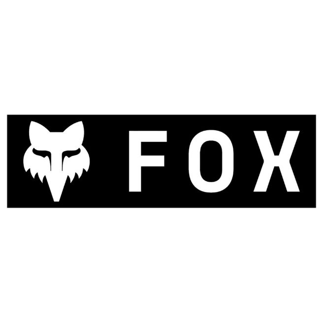 FOX CORPORATE LOGO 3in AΥΤΟΚΟΛΛΗΤΑ BLACK