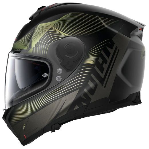 NOLAN N80-8 POWERGLIDE N-COM 46 FLAT BLACK GREEN