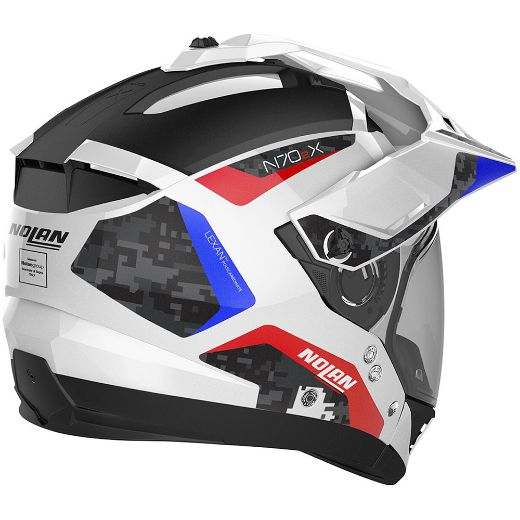 Modular Κράνος μηχανής NOLAN N70-2 X TORPEDO N-COM 45 METAL WHITE