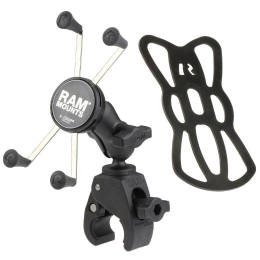 RAM® X-Grip® Large Phone Mount with RAM® Tough-Claw™ Small Clamp Base