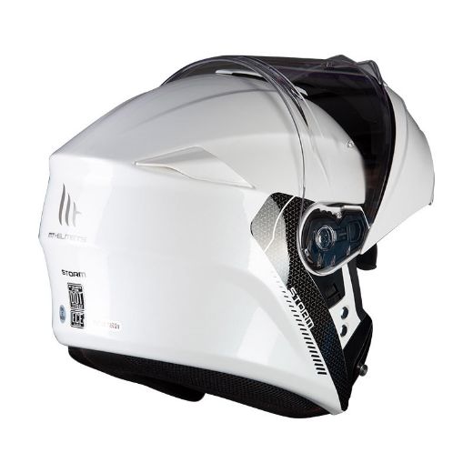 Flip-Up Κράνος MT STORM SV σπαστό Κράνος Gloss White Λευκό
