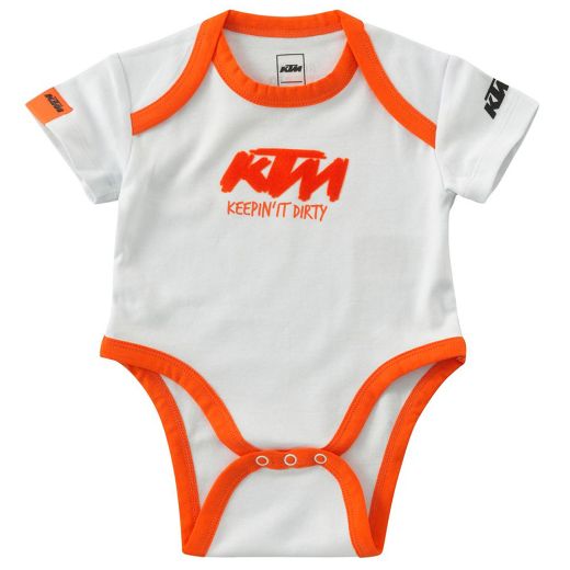 KTM BABY BODY SET 2PCs WHITE/ORANGE & GREY/ORANGE