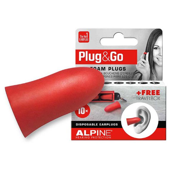 ALPINE EAR PLUGS PLUG&GO RED EAR PLUGS
