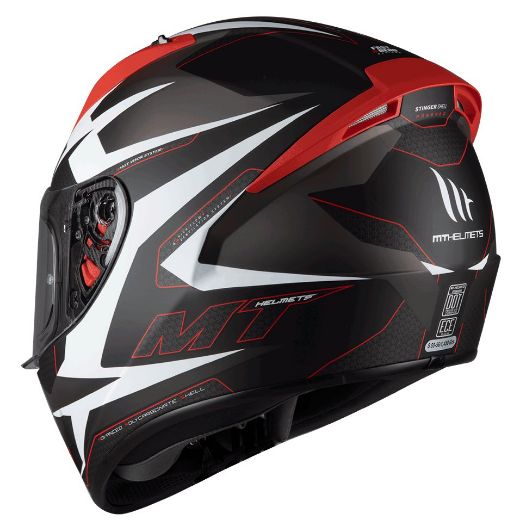 Full-Face Κράνος MT STINGER POWERED B5 MATT RED Μηχανής