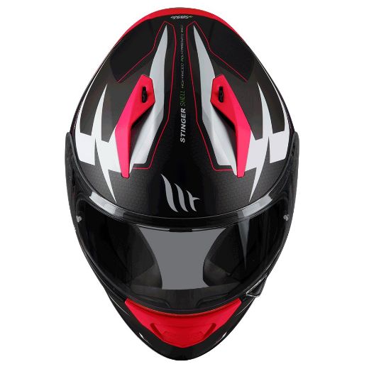 Full-Face Κράνος MT STINGER POWERED B5 MATT RED Μηχανής