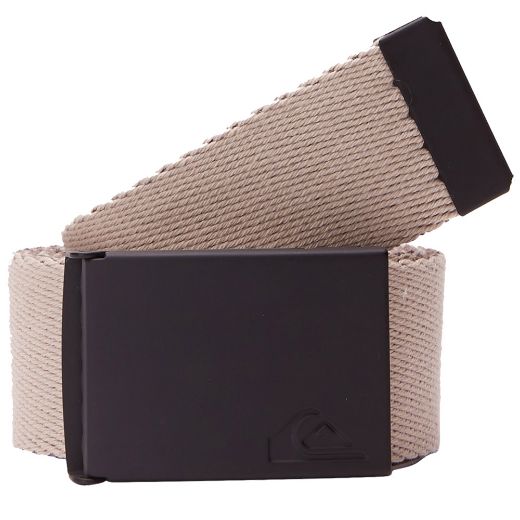 Ανδρικές ζώνες QUIKSILVER THE JAM Αντρική ζώνη μέσης δύο όψεων chocolate chip καφέ μπεζ