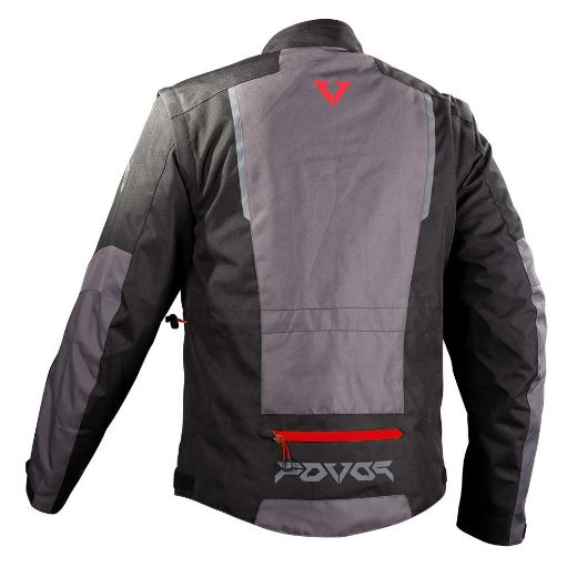 Μπουφάν enduro FOVOS PINDOS μπουφάν εντούρο μηχανής μαύρο κόκκινο